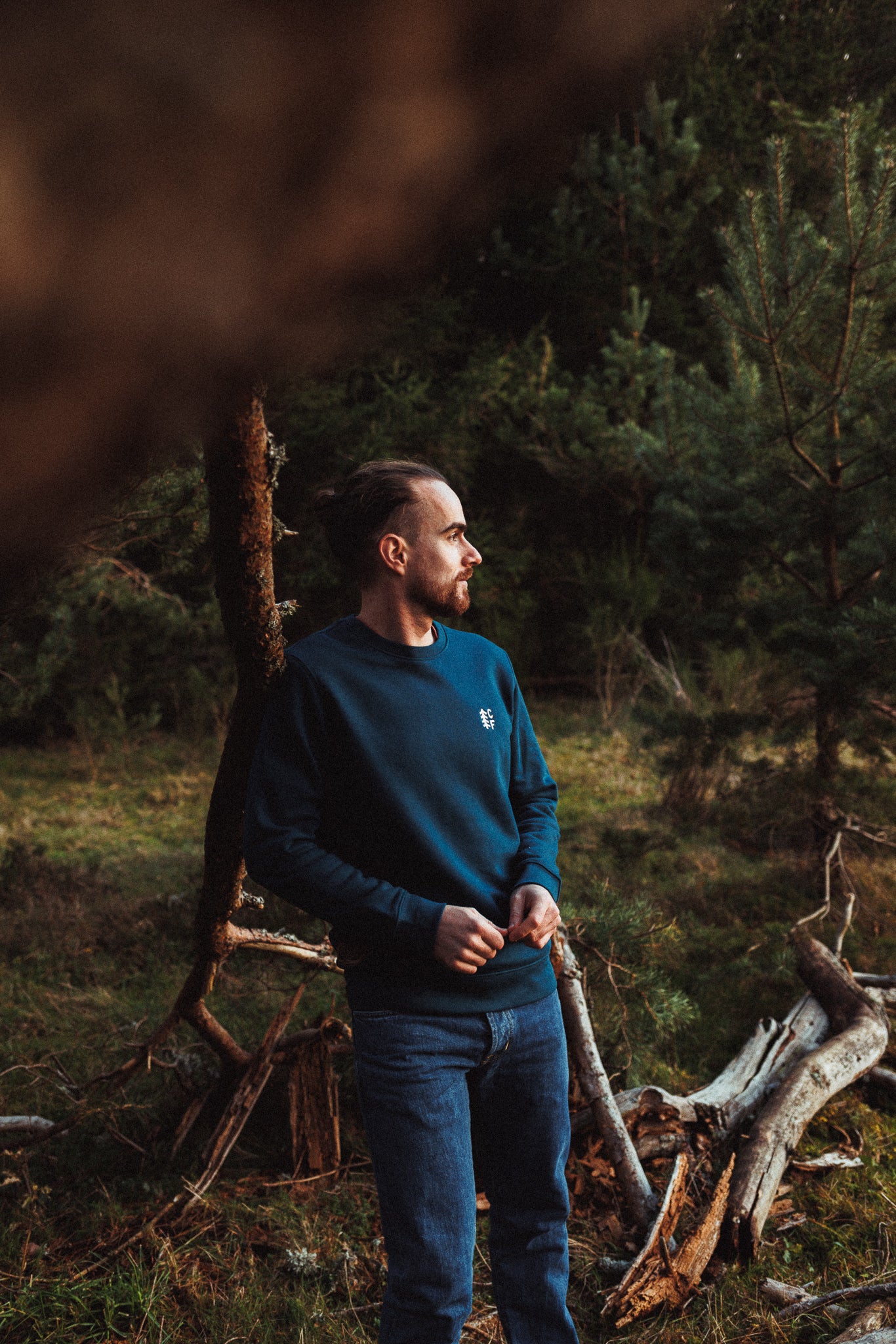 Crewneck CF Tree Dark Teal