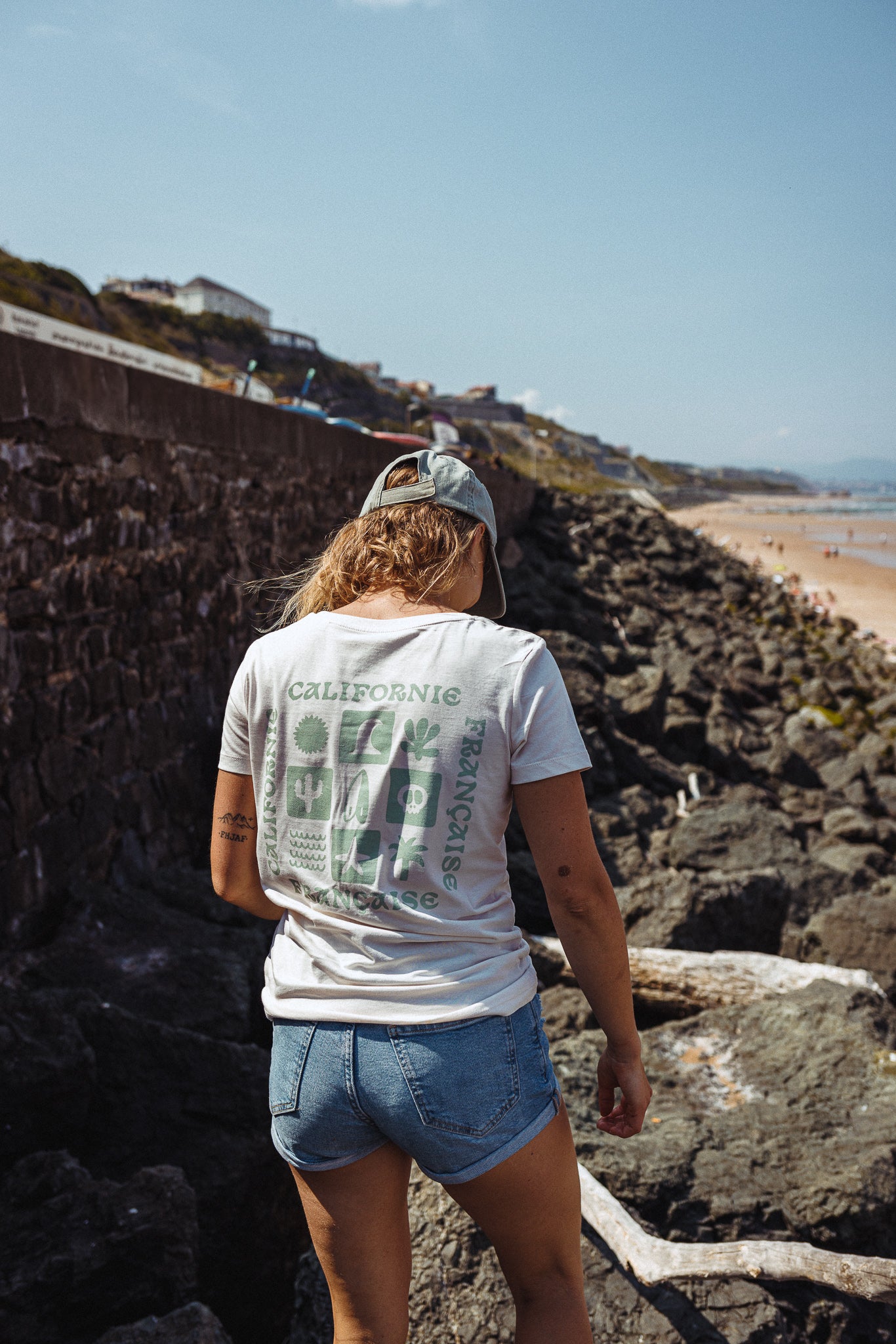 Women T-shirt Checkered Surf