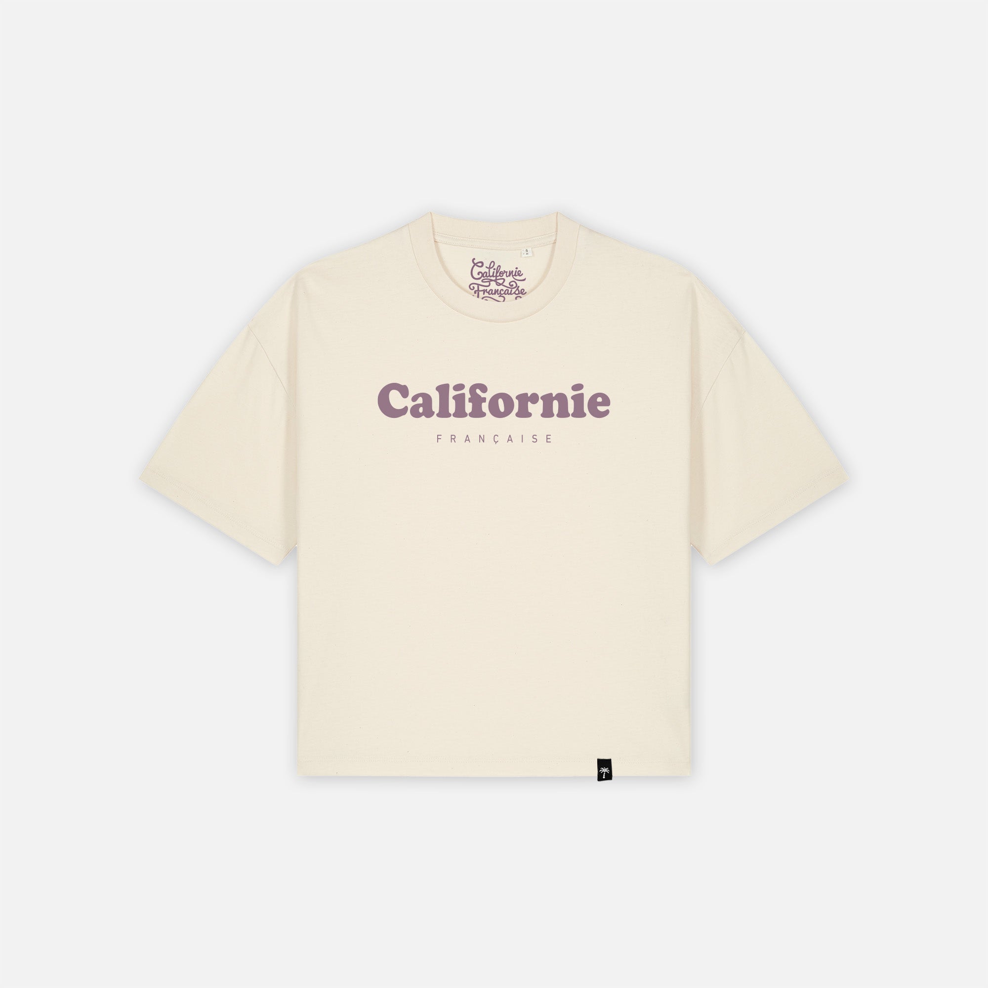 Women T-shirt Crop Vintage Logo Raw