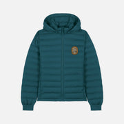 Women Puffy Jacket Volcanic Sunset Cobalt