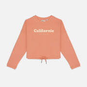 Women Crewneck Crop Vintage Logo