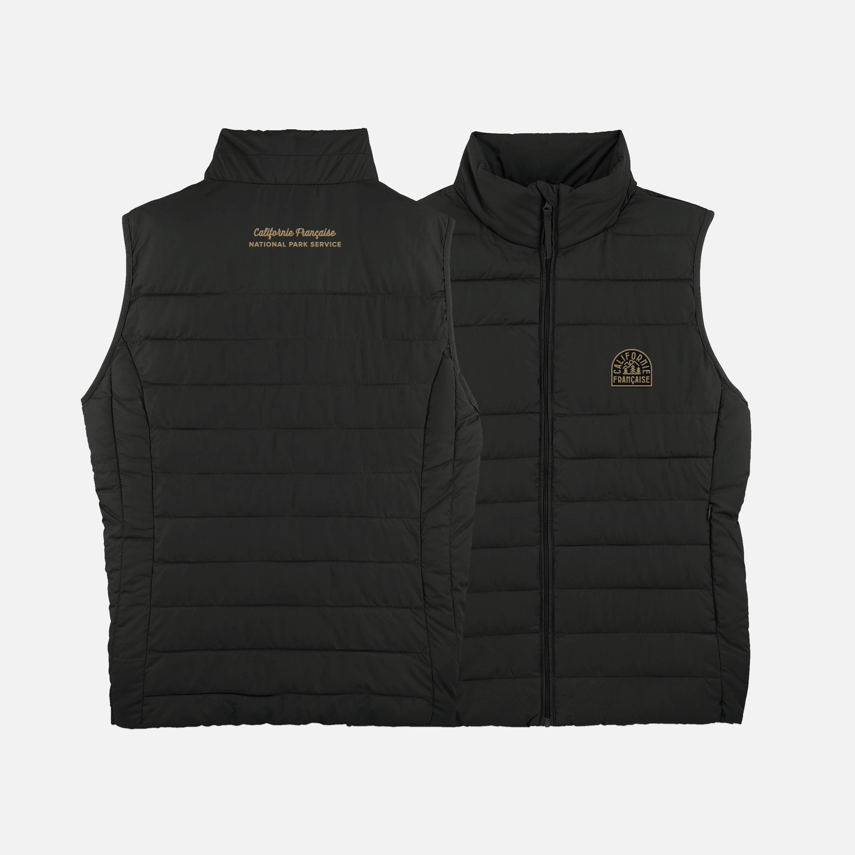Women Puffy Jacket NPS Emblem Black